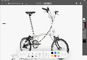 Sorry. The second repetitive message. It was white Brompton bike that was left s