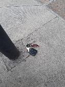 keys only, dropped by cyclist in blue top as he cycled north along Kennington Ro