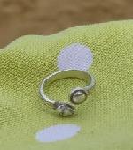 A small silver ring, for finger or perhaps scarf, found today on the surface of 