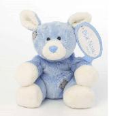 Small deer Blue Nose teddy with a tag on it that says ‘Whisper Number 55’