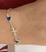 I lost my bracelet (silver with a Maltese cross between two hearts with blue sto