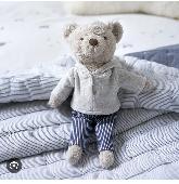 We lost our sons much loved Grey Teddy bear yesterday. He has a Grey Hoodie and