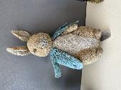 We’ve lost a very loved and battered Peter rabbit toy with a sewn up face. Our d
