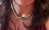 I lost my Grosse Gold necklace with Green line stone in the centre at Pineapple 